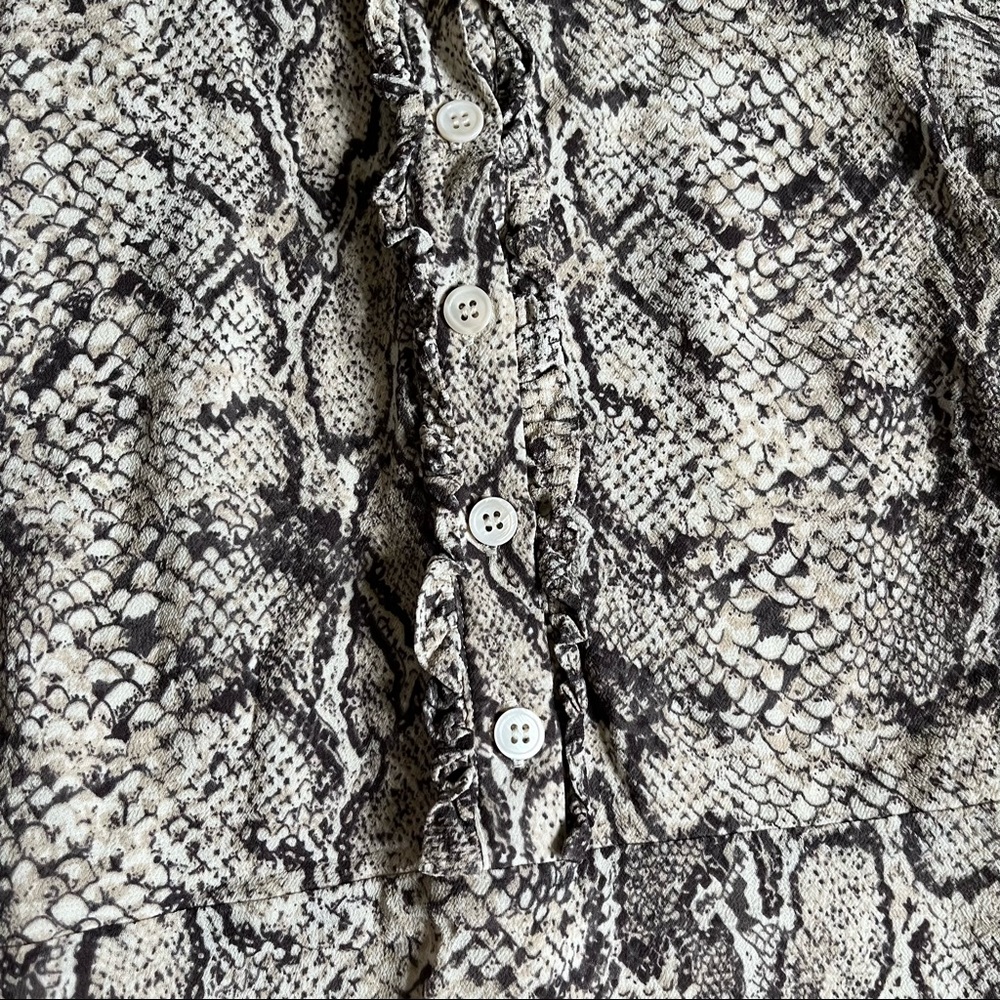 Reformation Mini Python Dress Size 0 - image 2